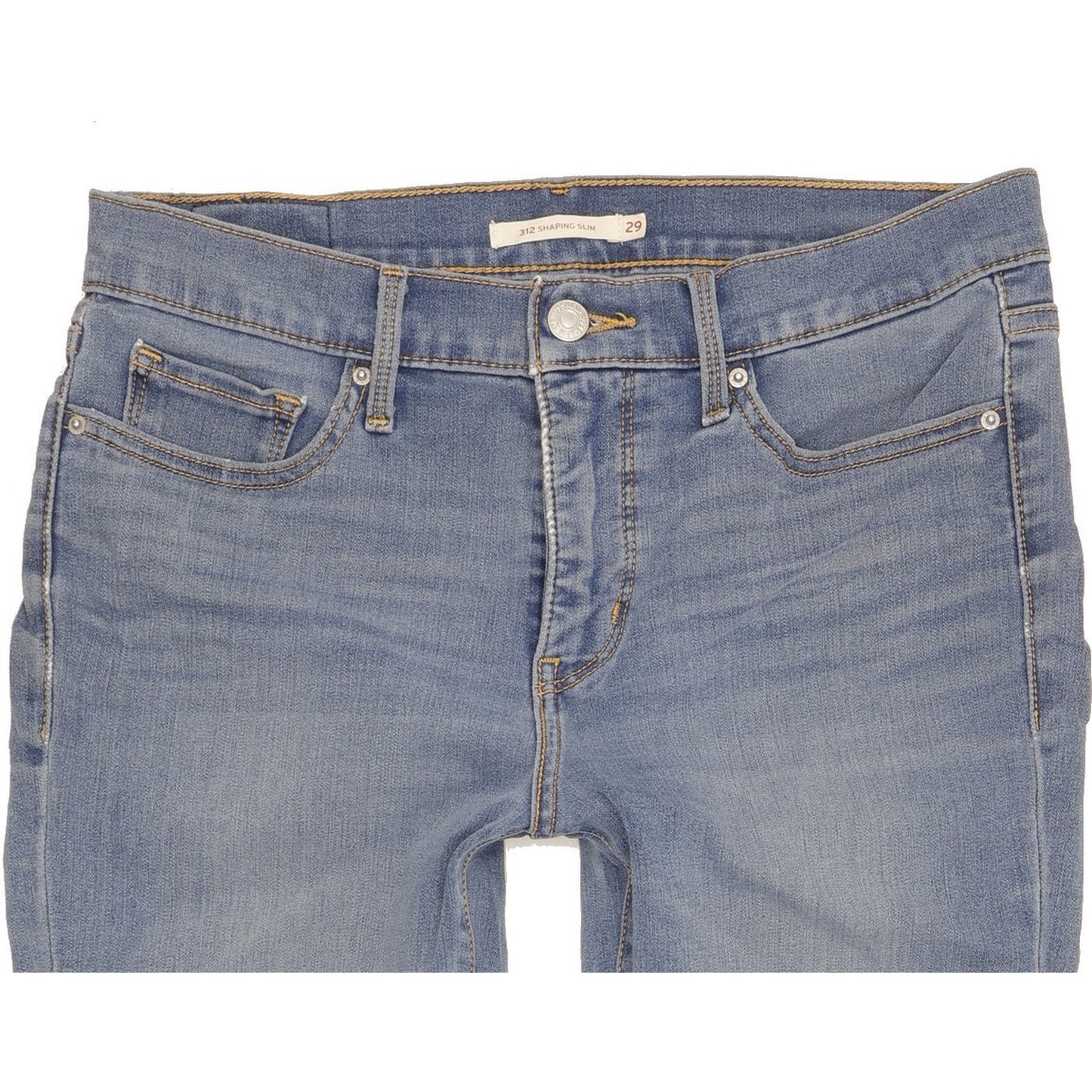 Levi's 312 Shaping Women Blue Straight Slim Stretch Jeans W29 L27