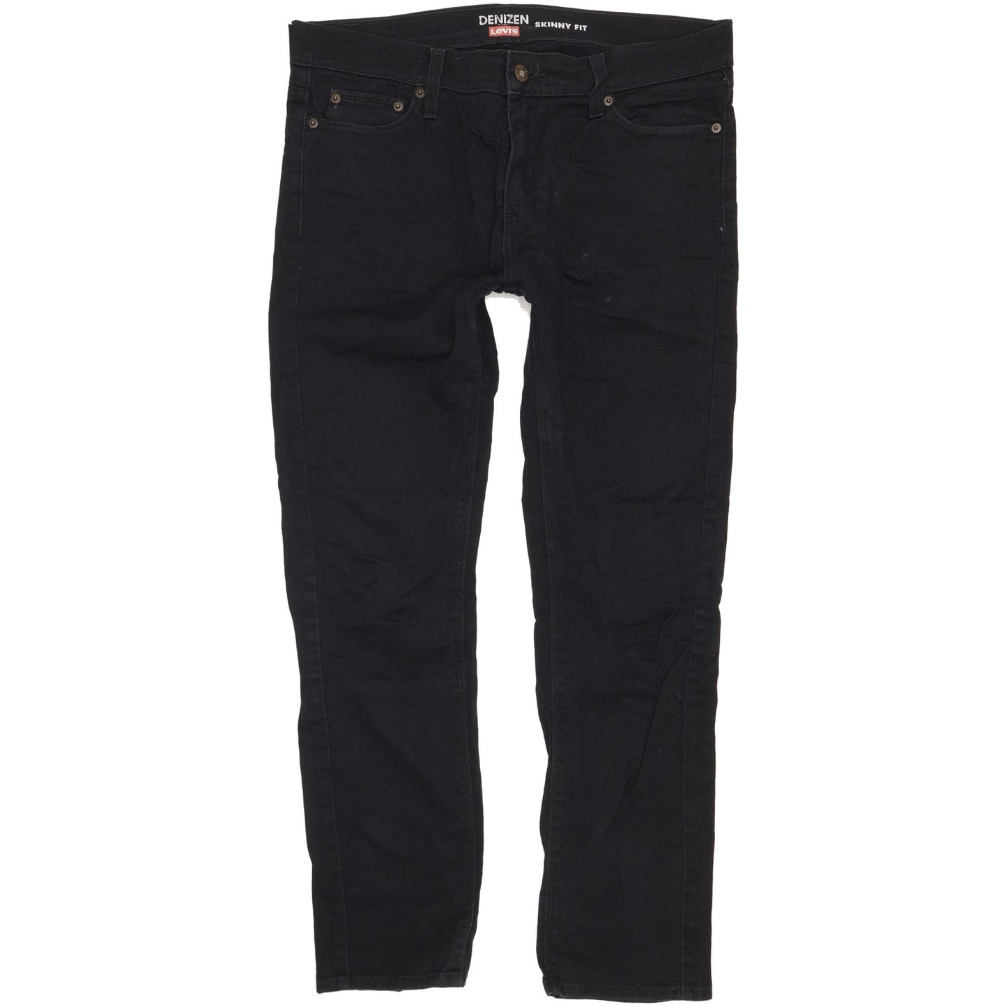 Levi's Denizen Men Black Skinny Slim Stretch Jeans W34 L29