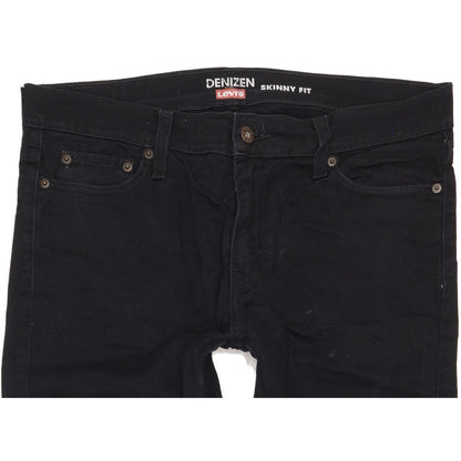 Levi's Denizen Men Black Skinny Slim Stretch Jeans W34 L29