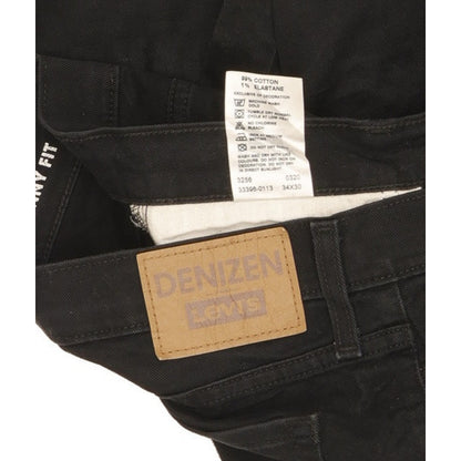 Levi's Denizen Men Black Skinny Slim Stretch Jeans W34 L29