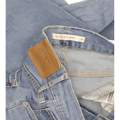 Levi's Mile Women Blue Skinny Slim Stretch Jeans W26 L28