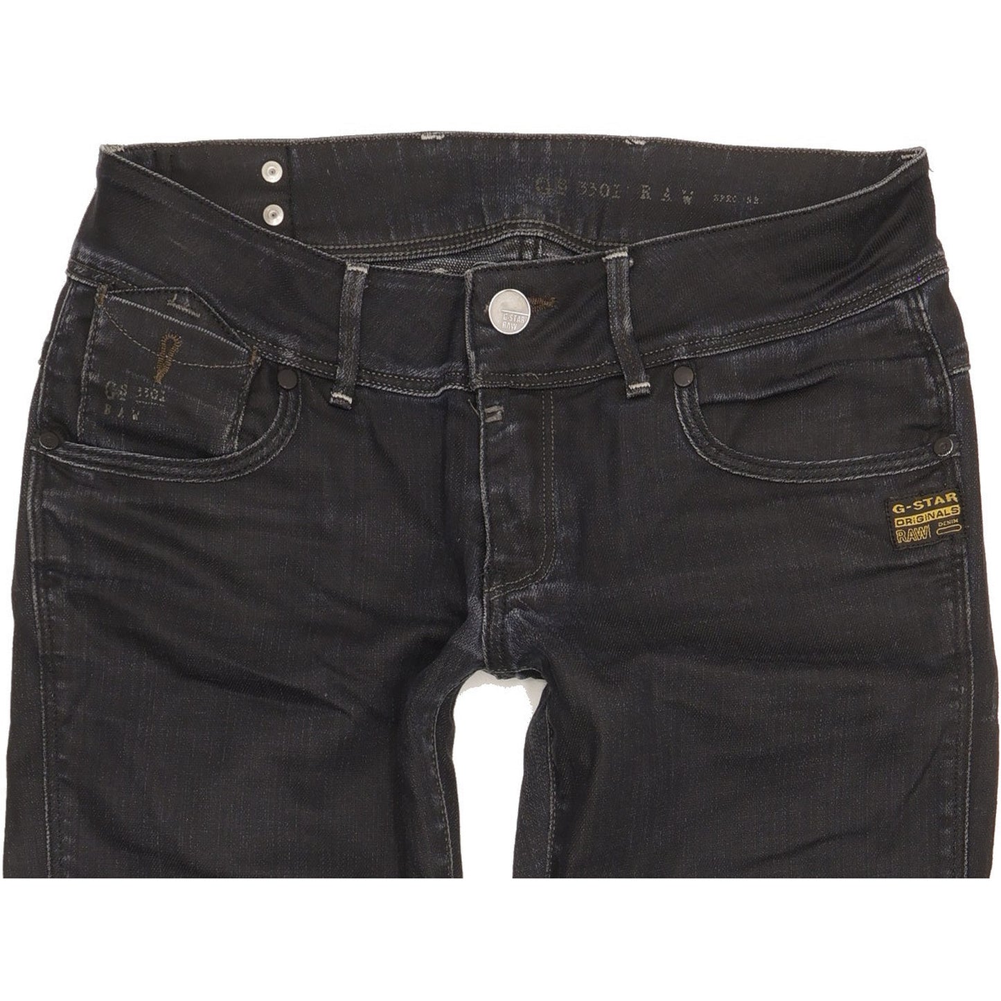 G-Star Fender Women Black Skinny Slim Stretch Jeans W29 L29