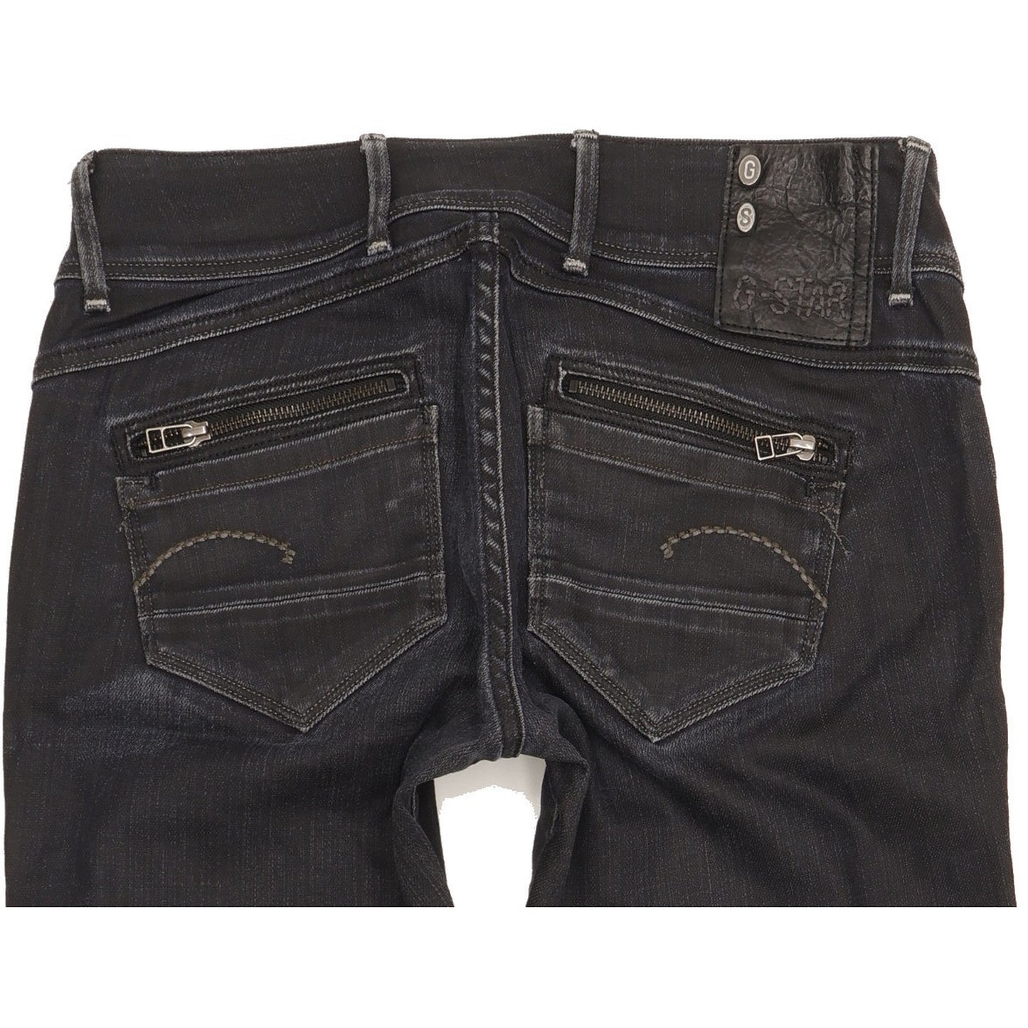 G-Star Fender Women Black Skinny Slim Stretch Jeans W29 L29