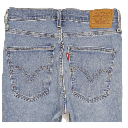 Levi's Mile Blue Skinny Slim Stretch Jeans High Waisted W27 L29