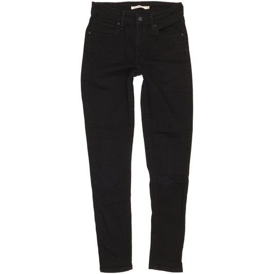 Levi's 721 Women Black Skinny Slim Stretch Jeans W27 L29
