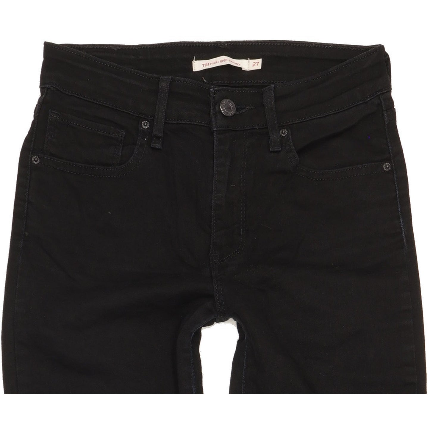Levi's 721 Women Black Skinny Slim Stretch Jeans W27 L29