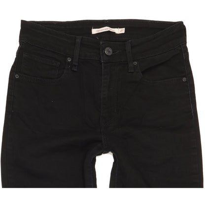 Levi's 721 Women Black Skinny Slim Stretch Jeans W27 L29