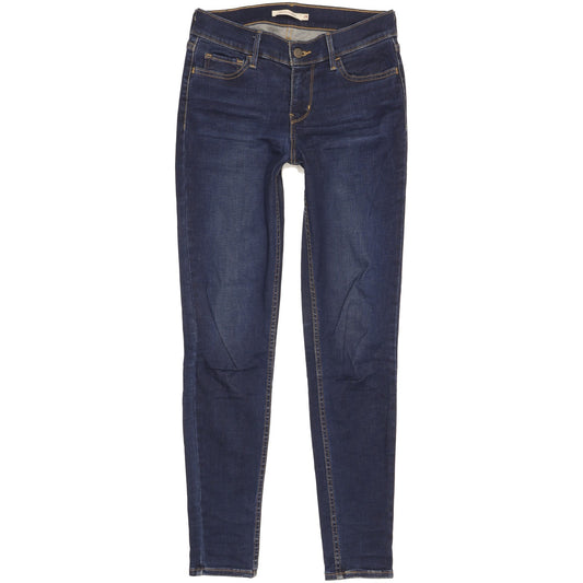Levi's 710 Super Women Blue Skinny Slim Stretch Jeans W28 L30