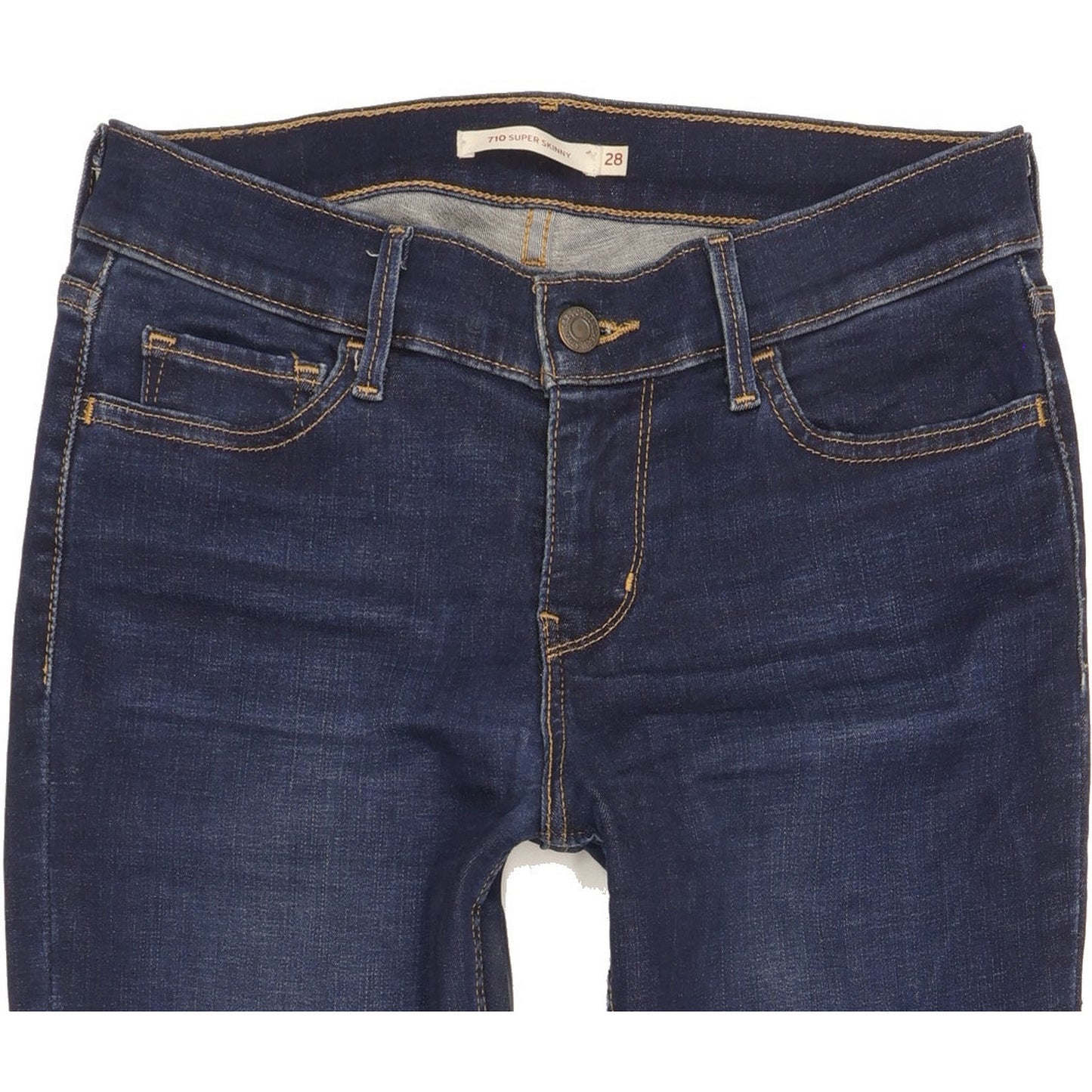 Levi's 710 Super Women Blue Skinny Slim Stretch Jeans W28 L30