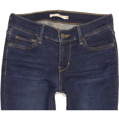 Levi's 710 Super Women Blue Skinny Slim Stretch Jeans W28 L30