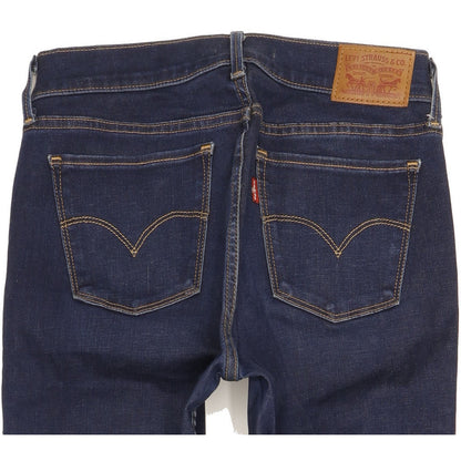 Levi's 710 Super Women Blue Skinny Slim Stretch Jeans W28 L30