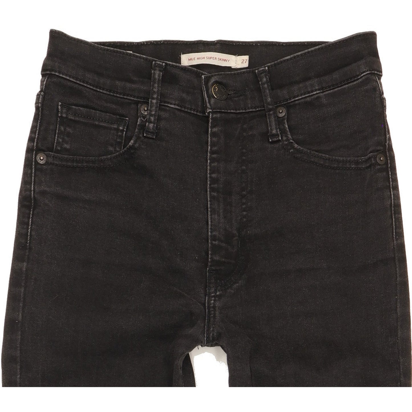 Levi's Mile Women Black Skinny Slim Stretch Jeans W27 L28