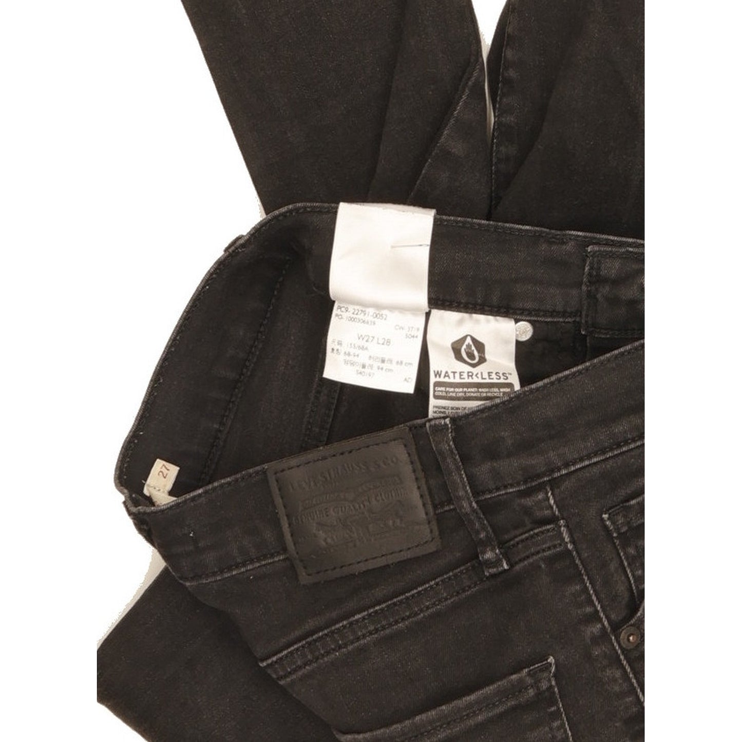 Levi's Mile Women Black Skinny Slim Stretch Jeans W27 L28
