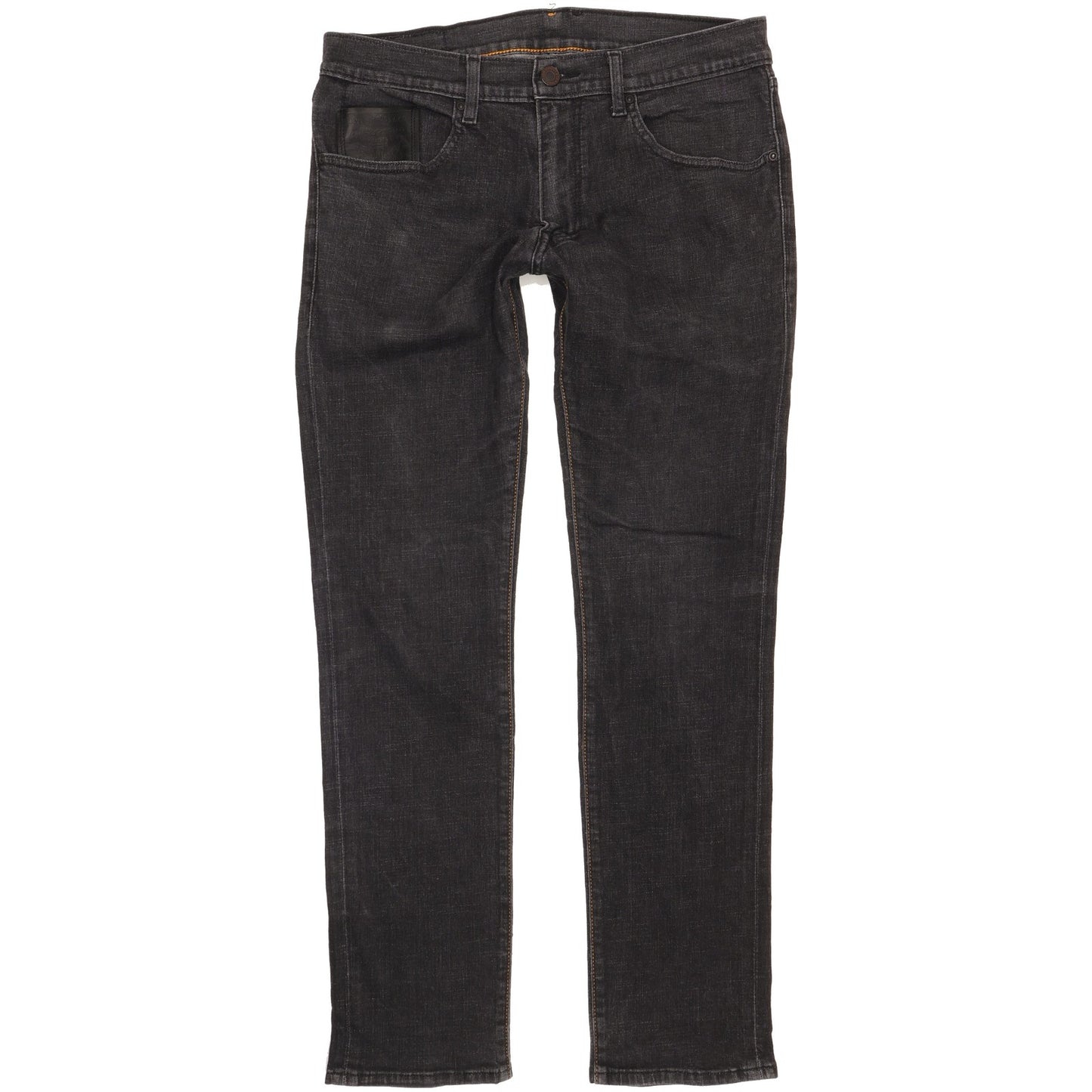 Levi's Men Black Straight Slim Stretch Jeans W34 L32