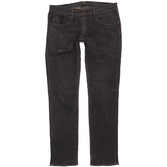 Levi's Men Black Straight Slim Stretch Jeans W34 L32
