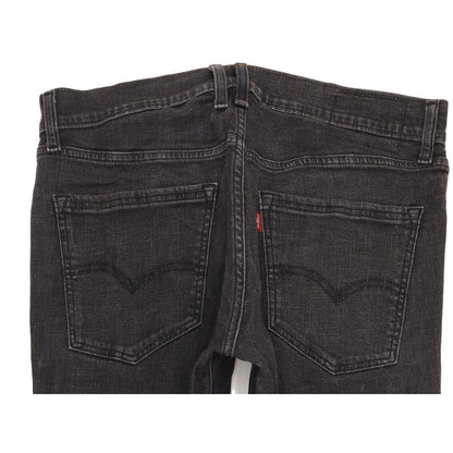Levi's Men Black Straight Slim Stretch Jeans W34 L32