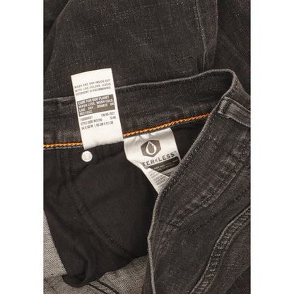 Levi's Men Black Straight Slim Stretch Jeans W34 L32