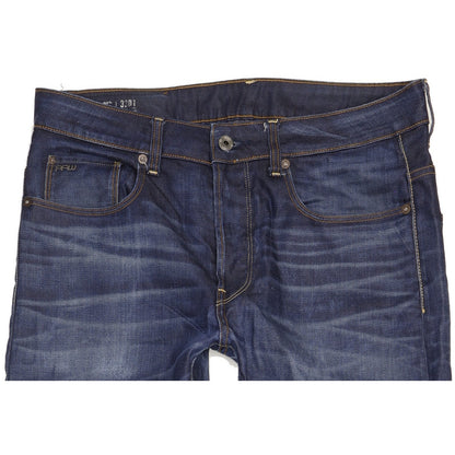 G-Star 3301 Men Blue Straight Regular Jeans W33 L33