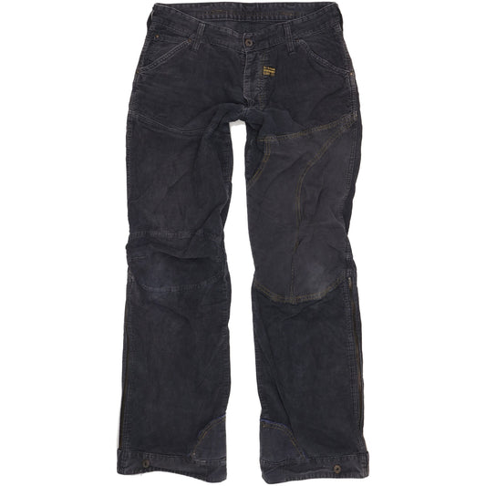 G-Star Men Black Bootcut Regular Trousers W32 L35