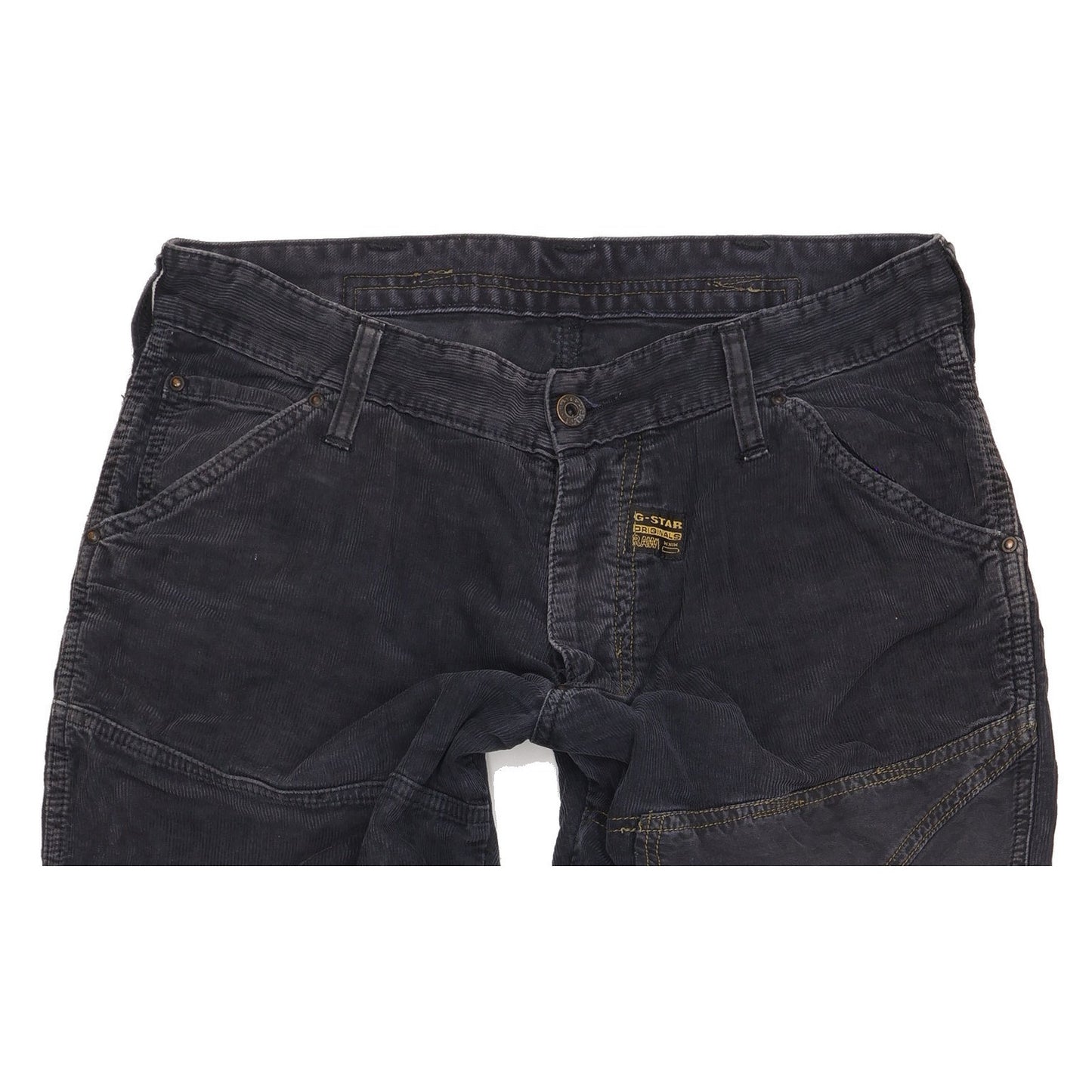 G-Star Men Black Bootcut Regular Trousers W32 L35