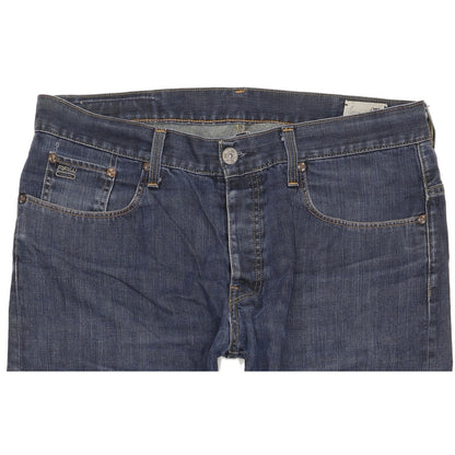 G-Star Men Blue Straight Regular Jeans W36 L31