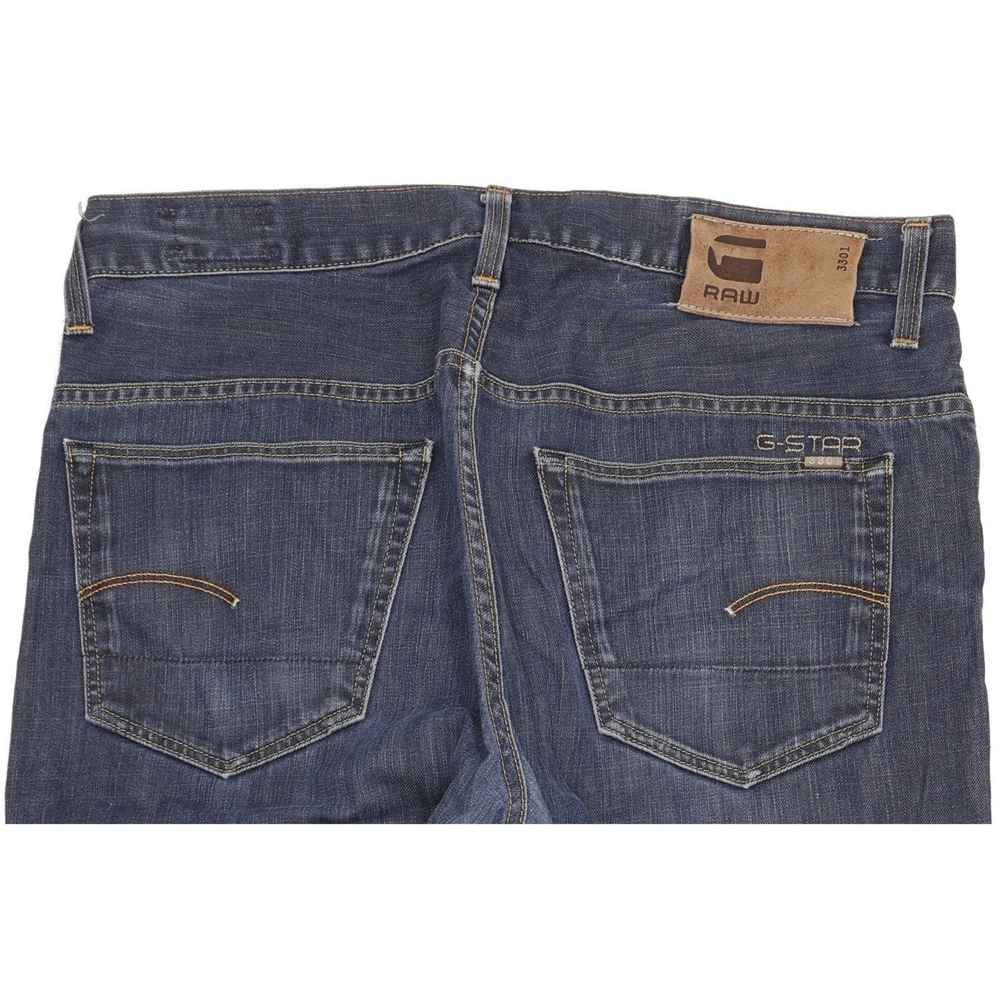 G-Star Men Blue Straight Regular Jeans W36 L31
