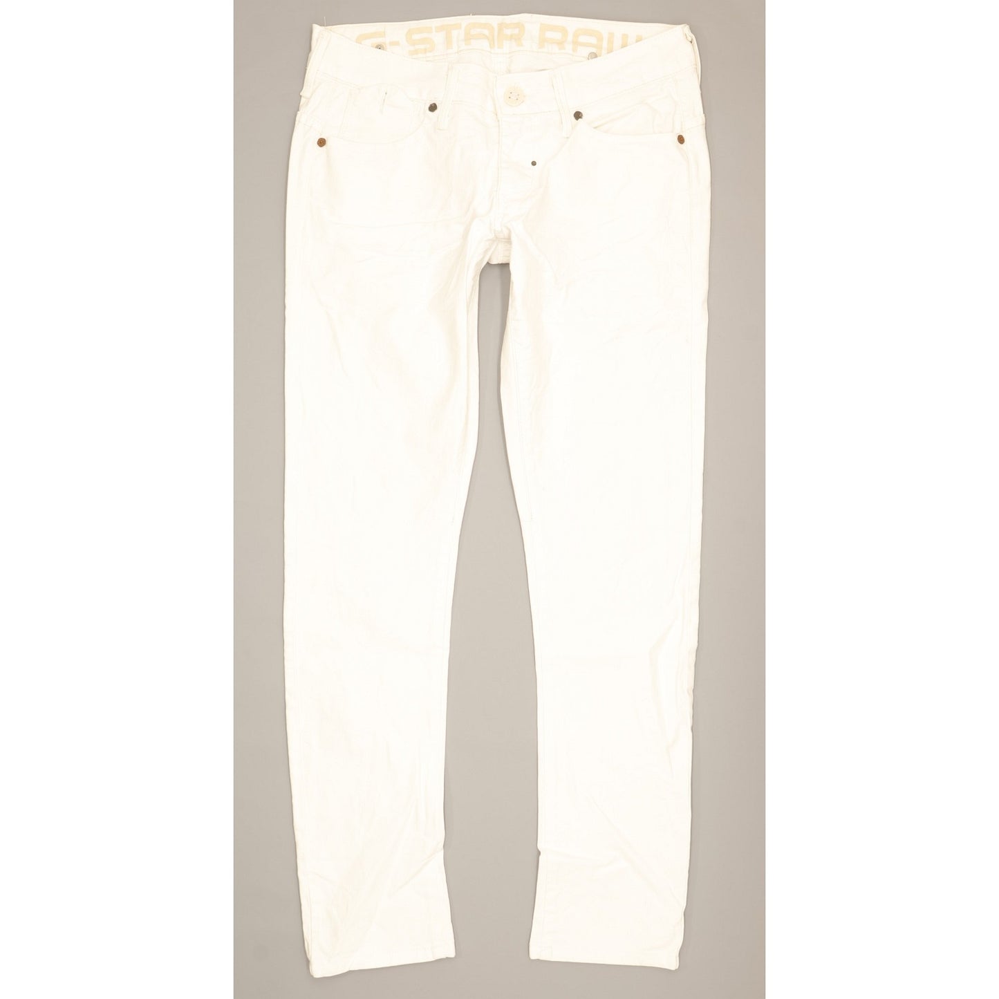 G-Star Corvet Women White Skinny Slim Stretch Jeans W31 L30