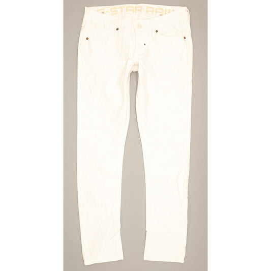 G-Star Corvet Women White Skinny Slim Stretch Jeans W31 L30