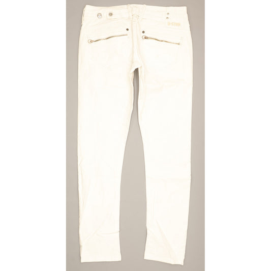 G-Star Corvet Women White Skinny Slim Stretch Jeans W31 L30
