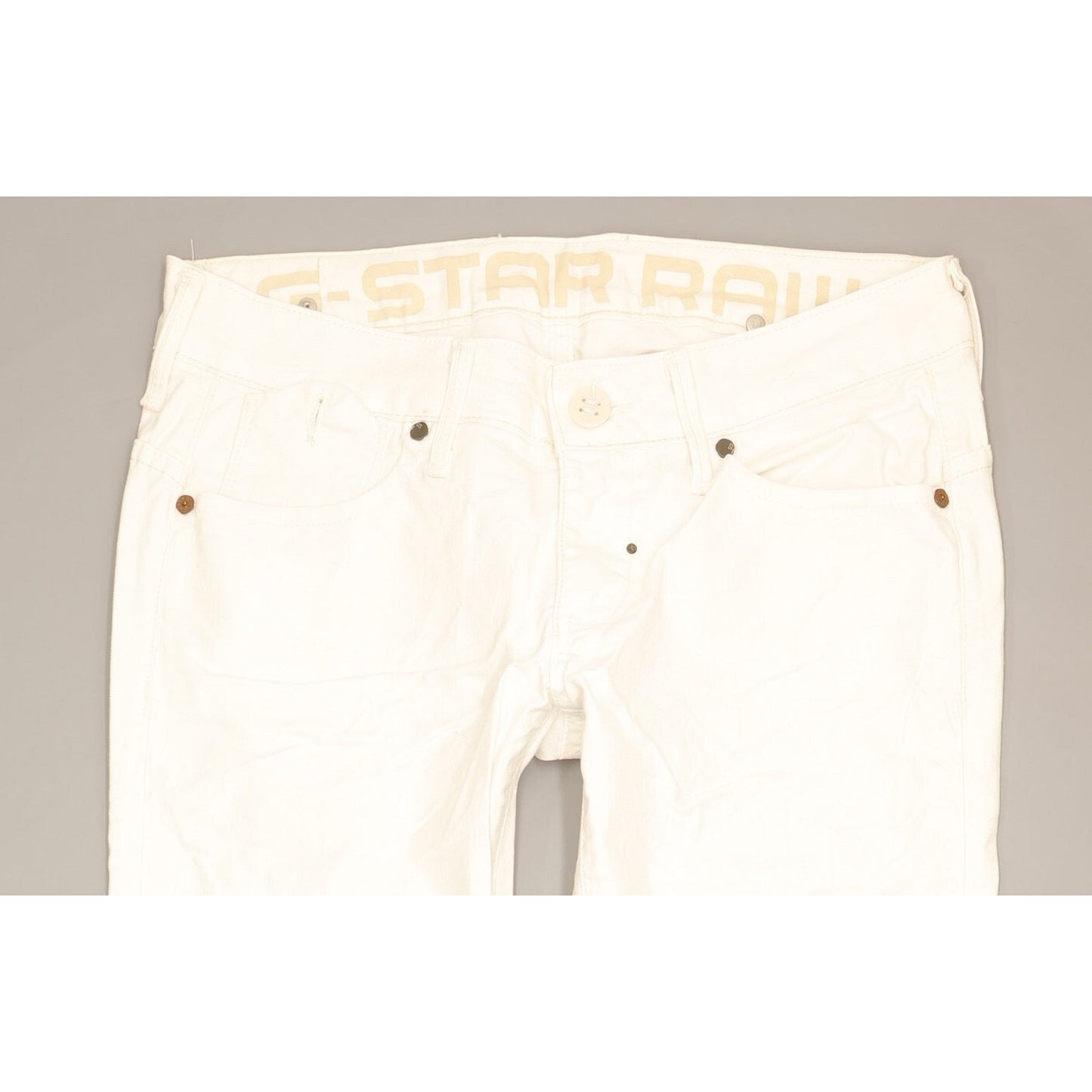 G-Star Corvet Women White Skinny Slim Stretch Jeans W31 L30