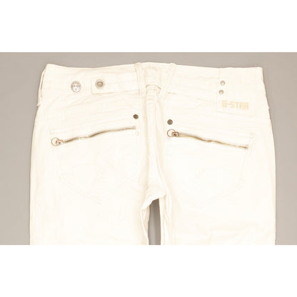 G-Star Corvet Women White Skinny Slim Stretch Jeans W31 L30