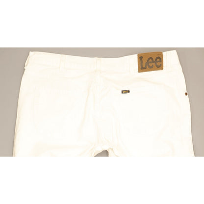 Lee Brooklyn Men White Straight Regular Jeans W38 L34