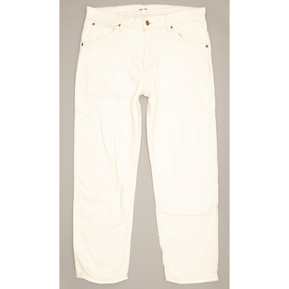Lee Men White Straight Regular Jeans W34 L28