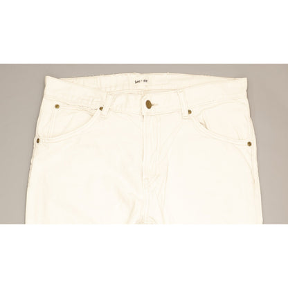 Lee Men White Straight Regular Jeans W34 L28