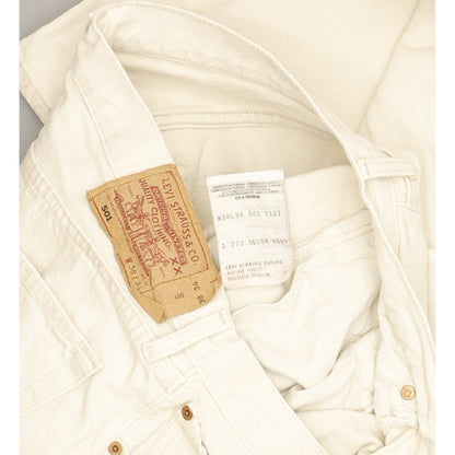 Levi's 501 Men Beige Straight Regular Jeans W37 L34
