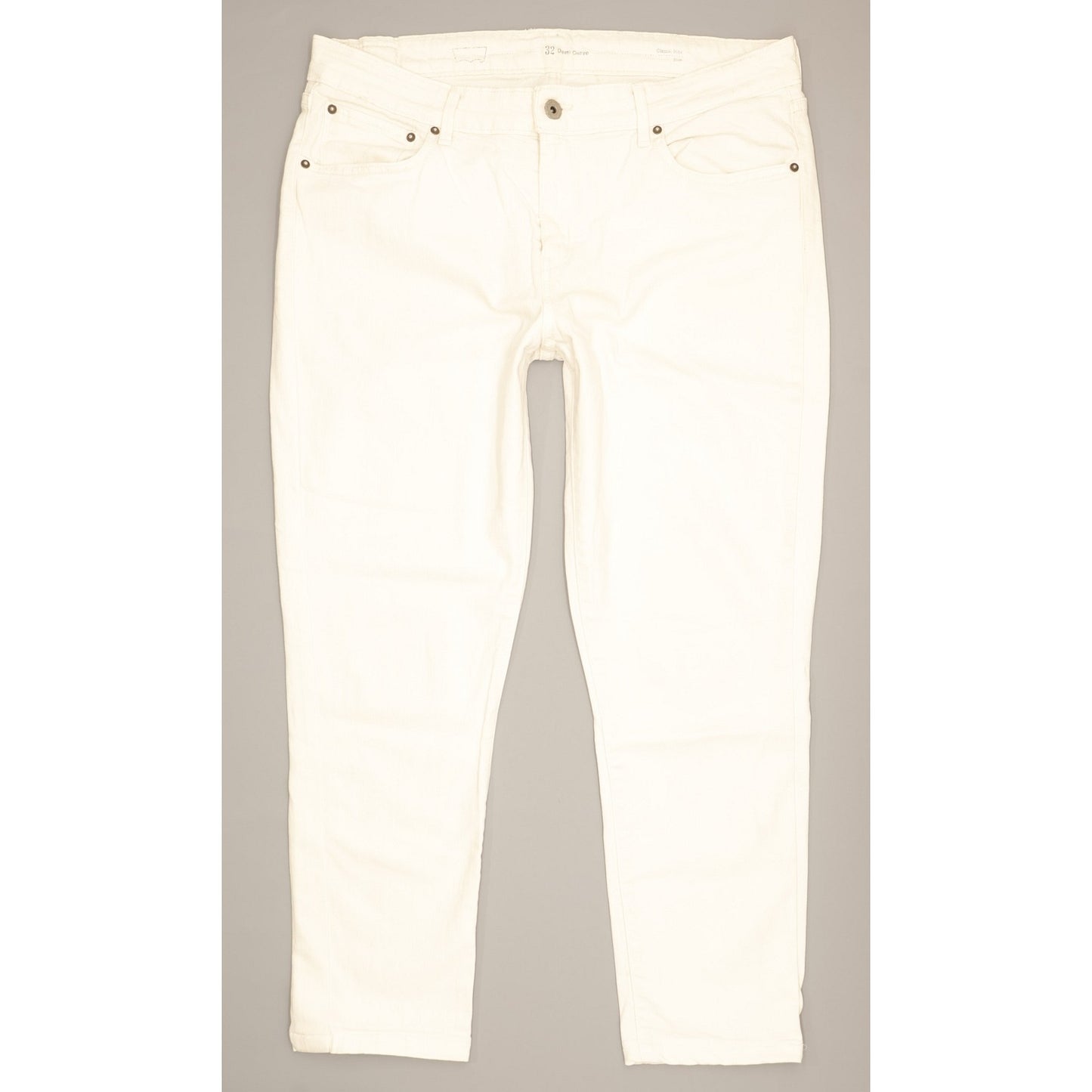 Levi's Demi Curve Women White Skinny Classic Stretch Jeans W32 L26