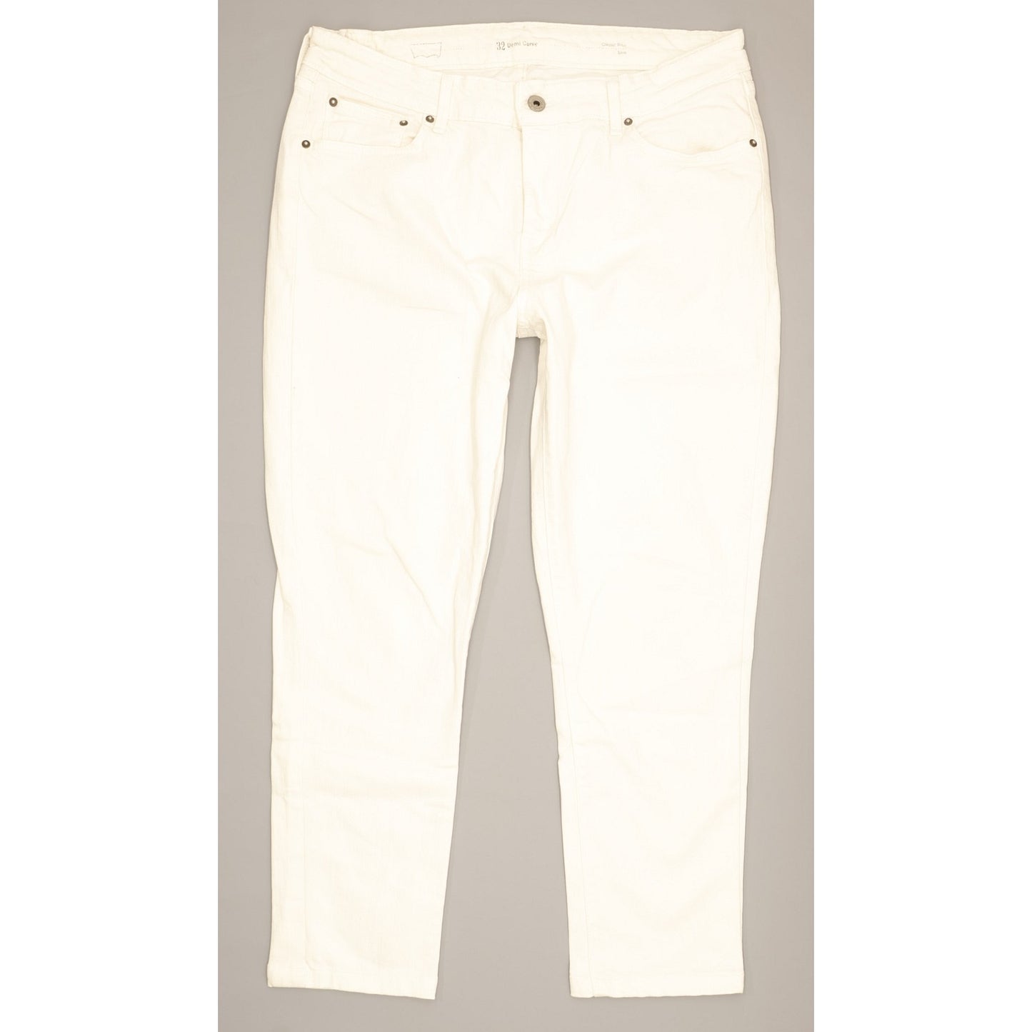 Levi's Demi Curve Women White Skinny Classic Stretch Jeans W32 L26