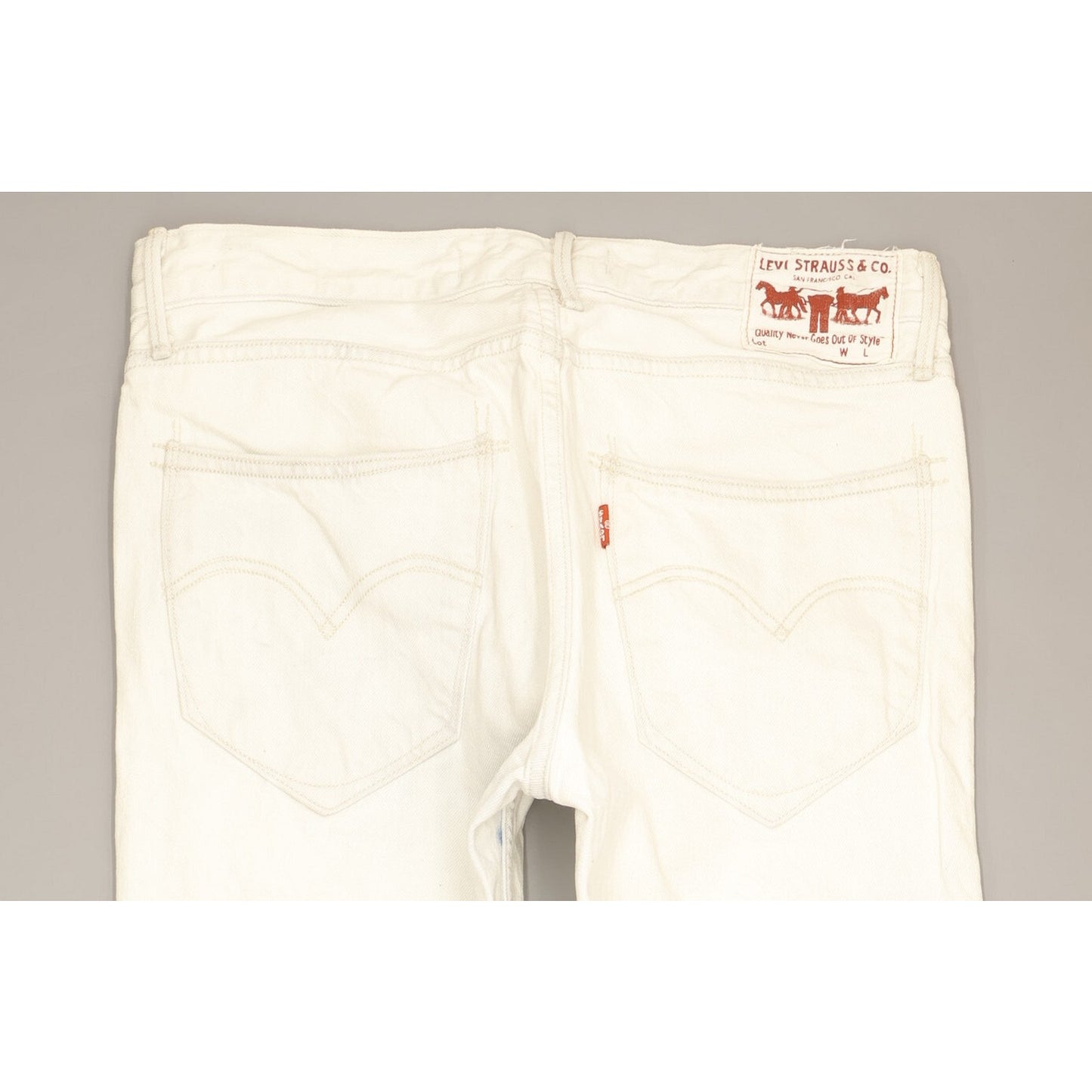 Levi's 519 Men White Straight Slim Jeans W31 L33