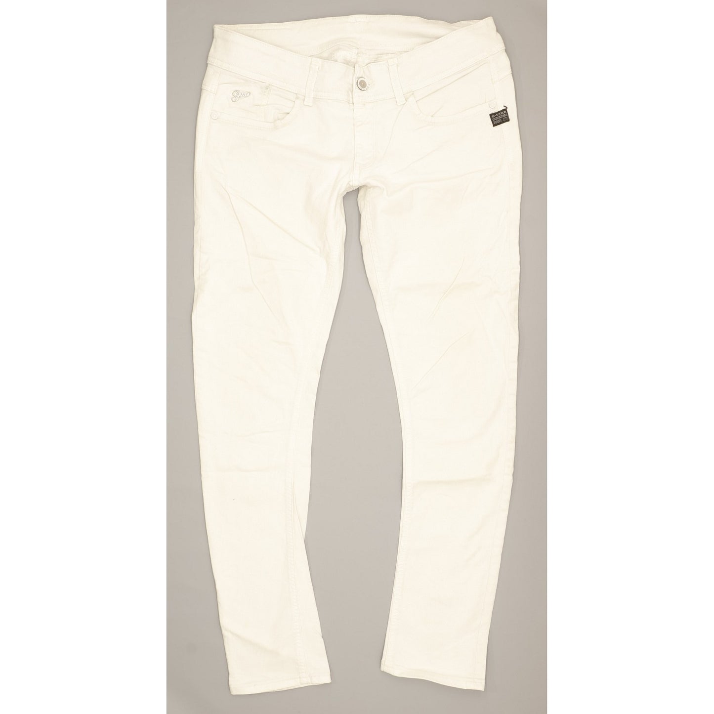 G-Star Lynn Women White Skinny Slim Stretch Jeans W32 L30