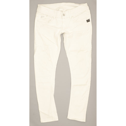 G-Star Lynn Women White Skinny Slim Stretch Jeans W32 L30