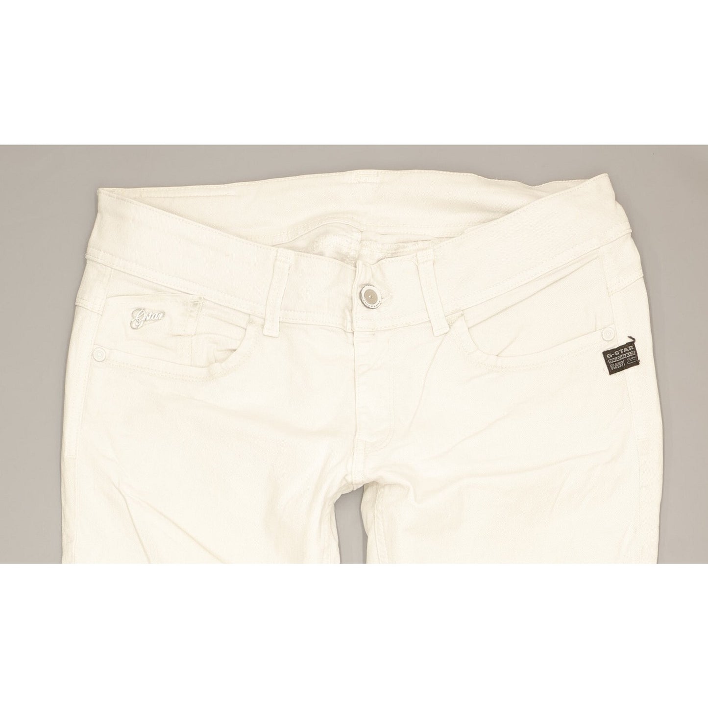 G-Star Lynn Women White Skinny Slim Stretch Jeans W32 L30