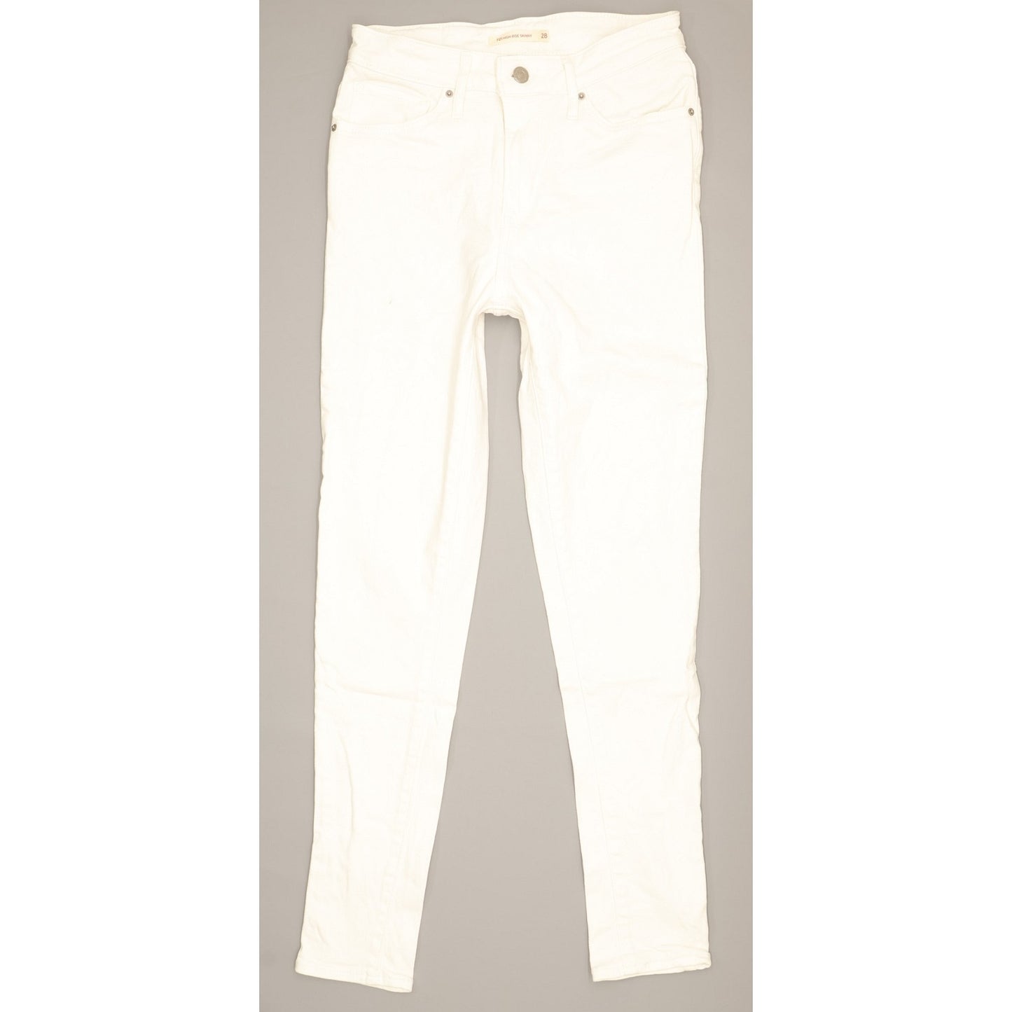 Levi's 721 Women White Skinny Regular Stretch Jeans W28 L29