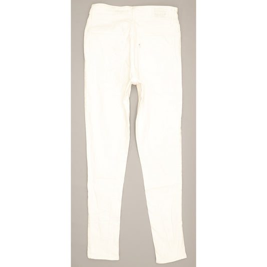 Levi's 721 Women White Skinny Regular Stretch Jeans W28 L29