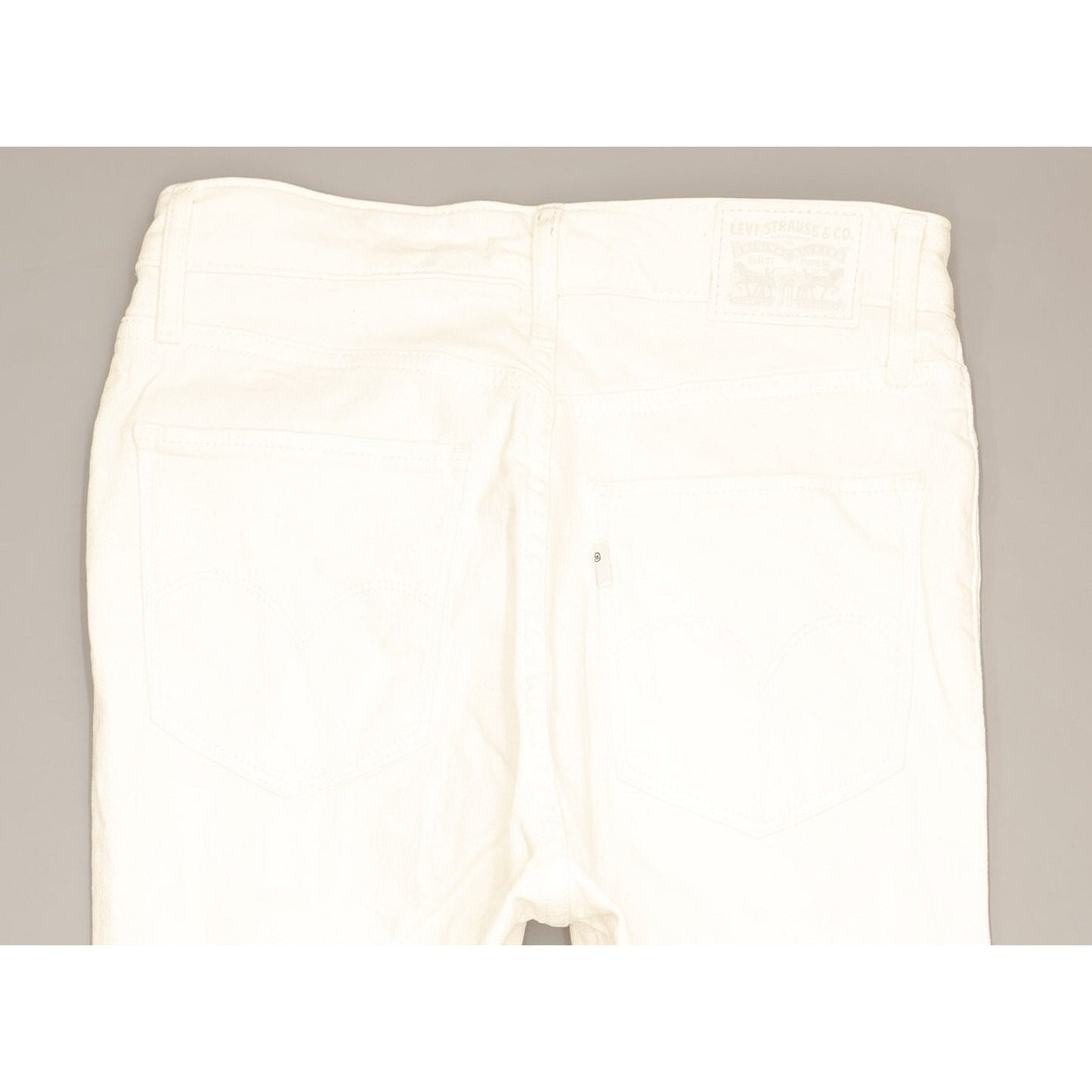 Levi's 721 Women White Skinny Regular Stretch Jeans W28 L29