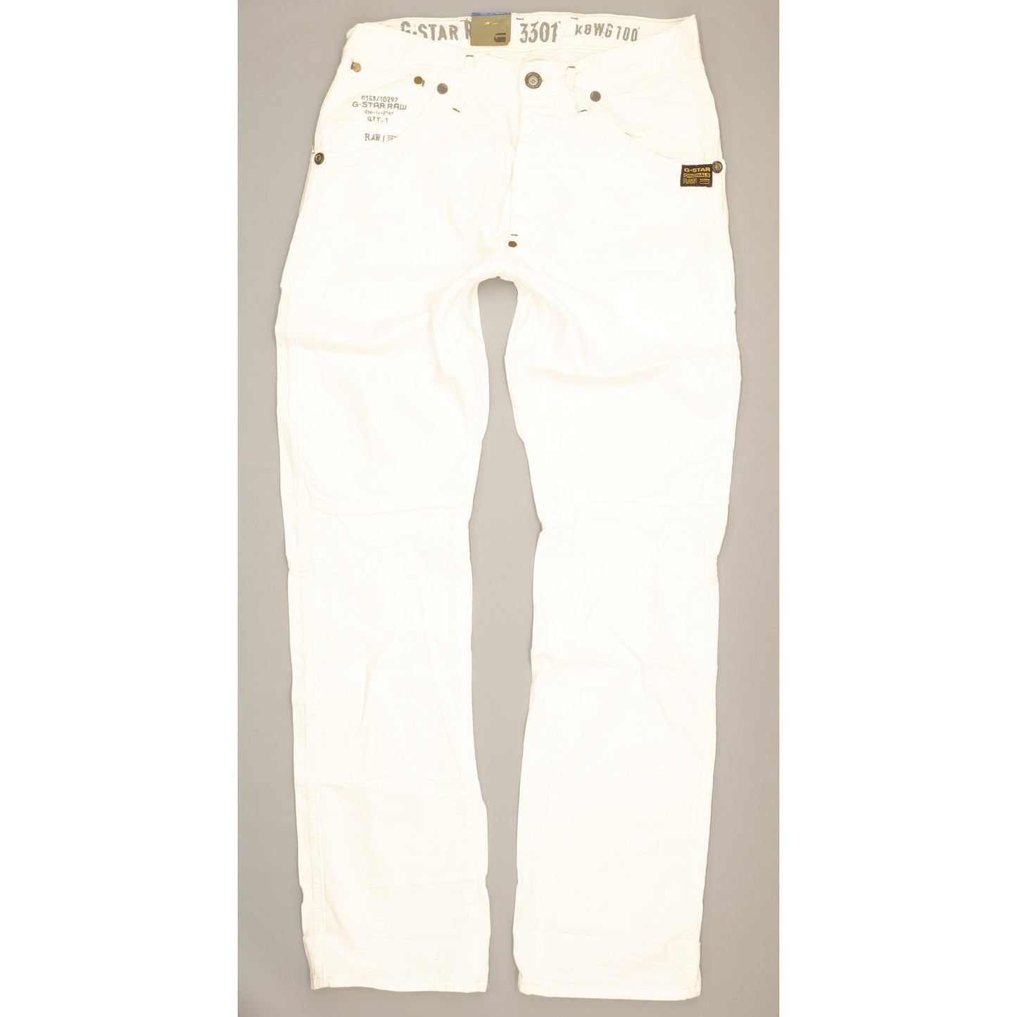 G-Star Jack Men White Straight Regular Jeans W32 L34