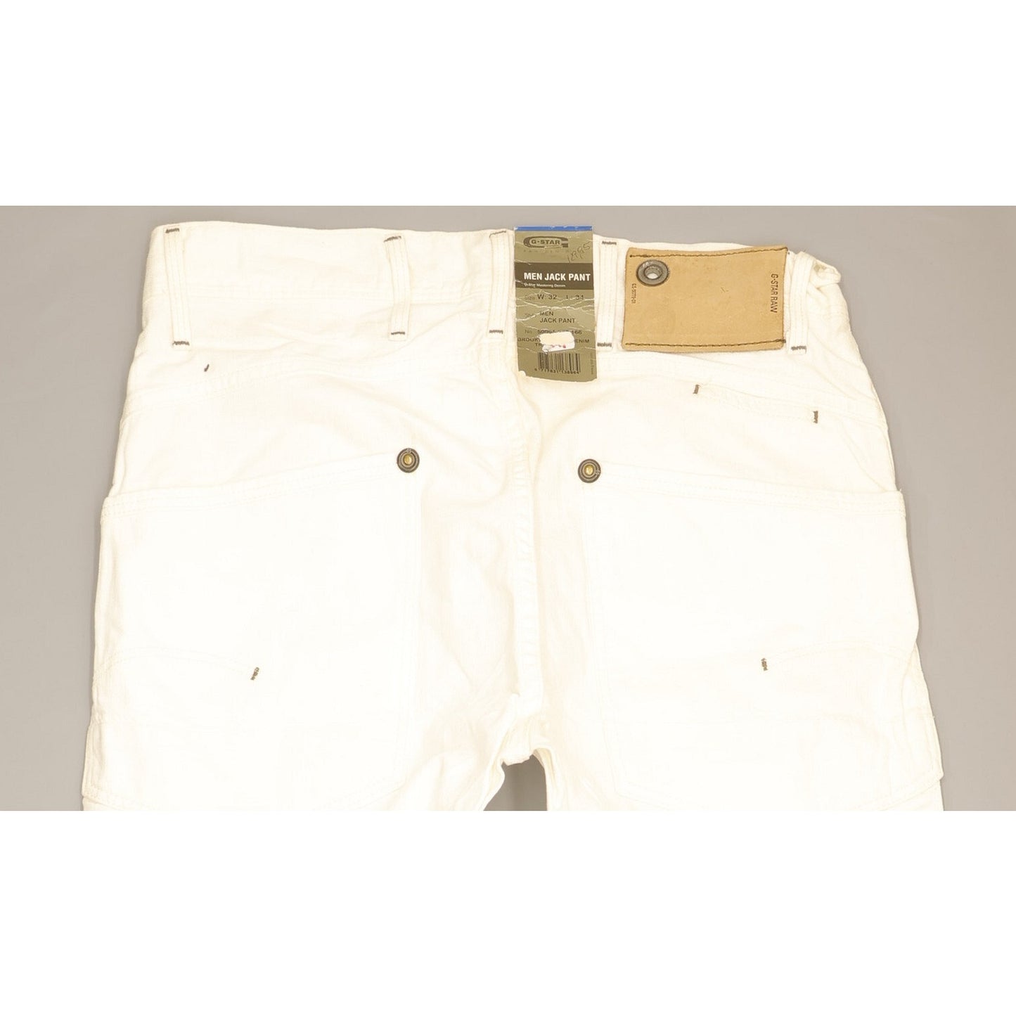 G-Star Jack Men White Straight Regular Jeans W32 L34