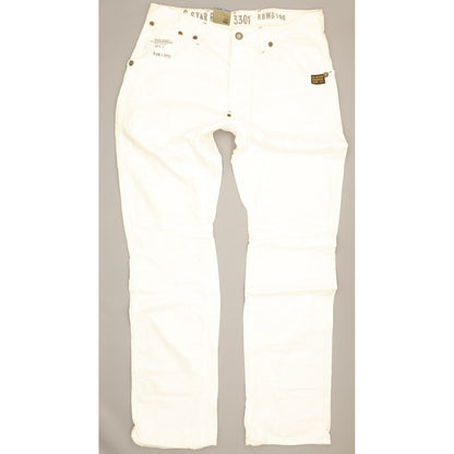 G-Star Jack Men White Straight Regular Jeans W36 L36