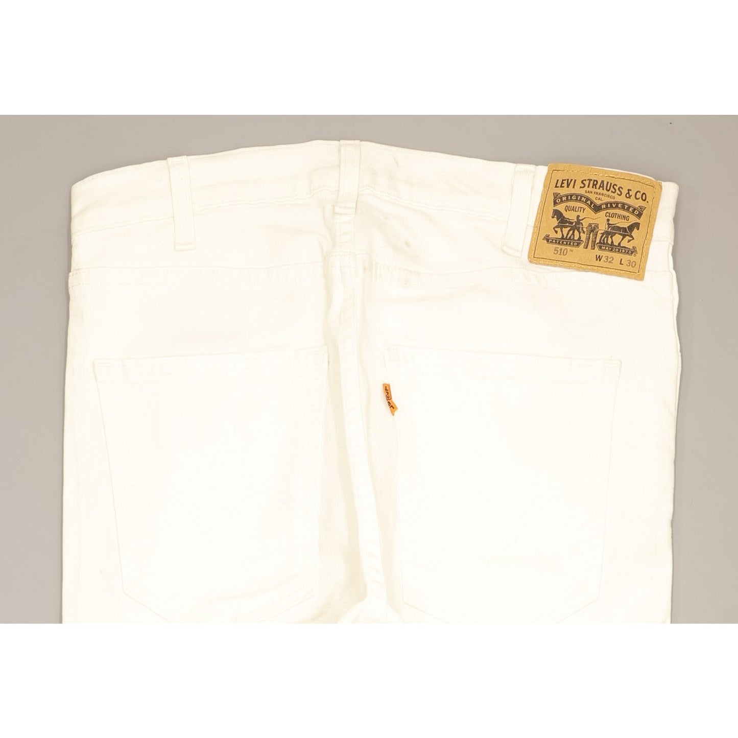 Levi's 510 Men White Skinny Slim Stretch Jeans W32 L30