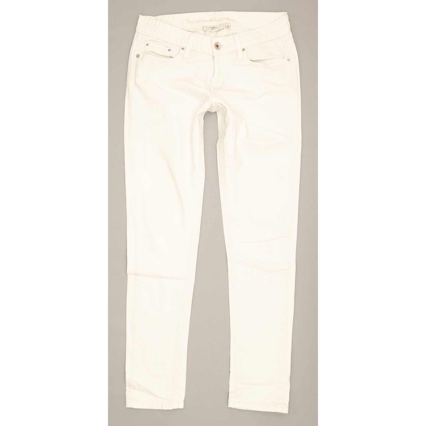 Levi's 531 Women White Skinny Slim Jeans W26 L28