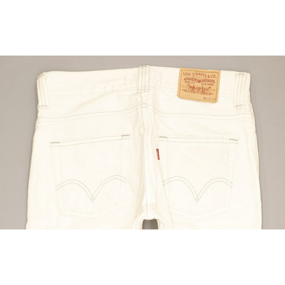 Levi's 511 Men White Straight Slim Jeans W33 L31